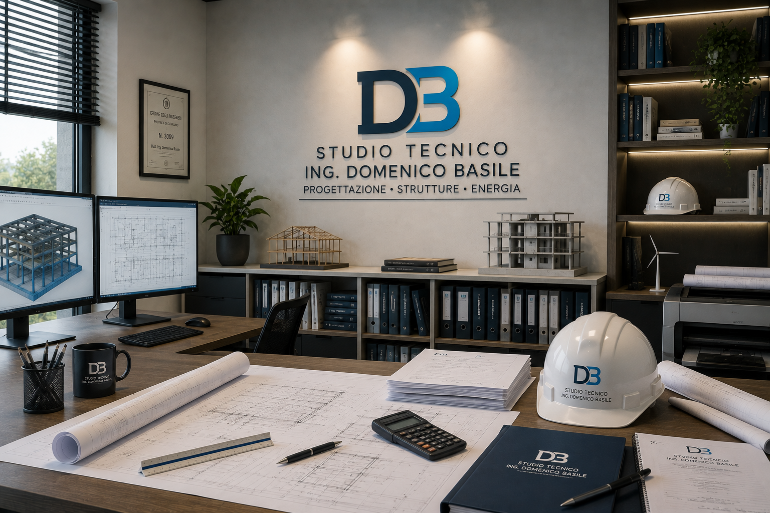 Professionisti al lavoro su un progetto tecnico